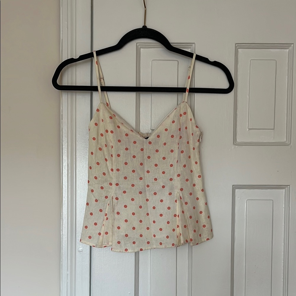 Polka Dot Spaghetti Strap Top